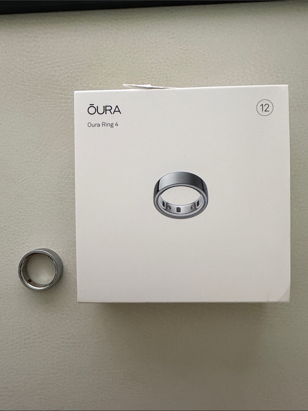 Oura Ring 4, Silver, Size 12